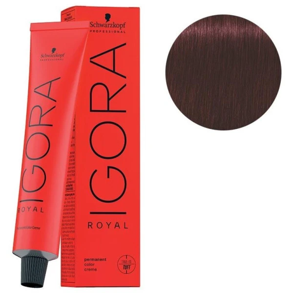 Schwarzkopf Coloration Igora Royal 4-88 Châtain Rouge Extra 60ML 1 Schwarzkopf Coloration Igora Royal 4-88 Châtain Rouge Extra 60ML