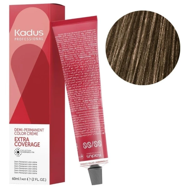 Coloration Semi-permanente Extra Coverage 6/07 Blond Foncé Naturel Marron Kadus 60ML 1 Coloration Semi-permanente Extra Coverage 6/07 Blond Foncé Naturel Marron Kadus 60ML