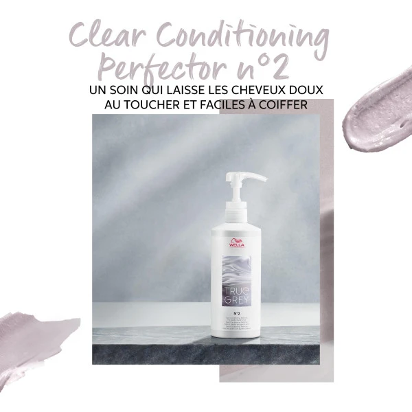 Conditionneur N°2 Clear Perfector True Grey Wella 500ML 2 Conditionneur N°2 Clear Perfector True Grey Wella 500ML – Image 2