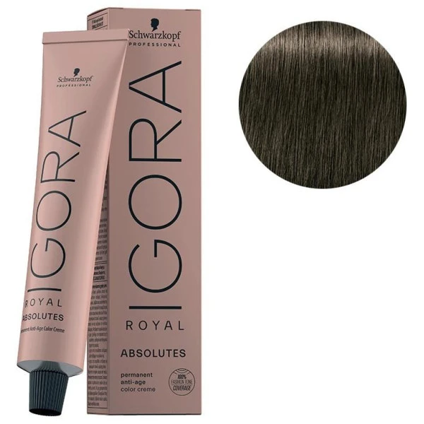 Schwarzkopf Igora Royal Absolutes 7-10 Blond Moyen Cendré Naturel 1 Schwarzkopf Igora Royal Absolutes 7-10 Blond Moyen Cendré Naturel