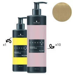 Masque Nourrissant Pigmenté Jaune Chroma ID SCHWARZKOPF 280ML -Soins Capillaires Boutique masque nourrissant pigmente jaune chroma id schwarzkopf 280ml 2
