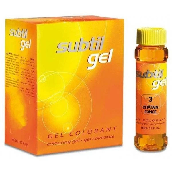 Subtil Gel N°3 Châtain Foncé 50 ML 1 Subtil Gel N°3 Châtain Foncé 50 ML