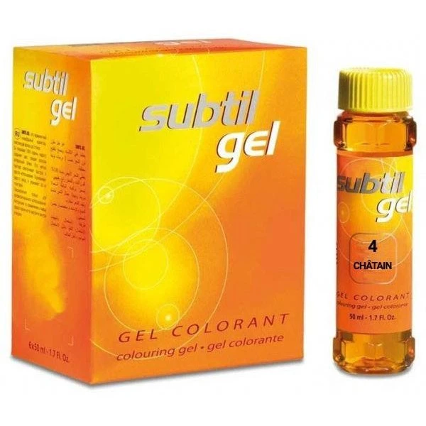 Subtil Gel N°4 Châtain 50 ML 1 Subtil Gel N°4 Châtain 50 ML